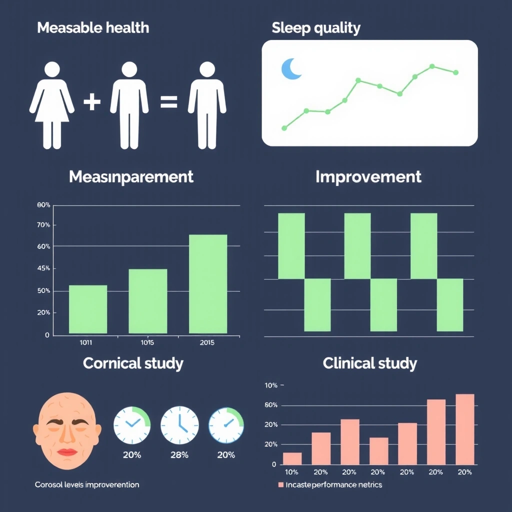Graphiques de résultats cliniques et biomarqueurs d'amélioration